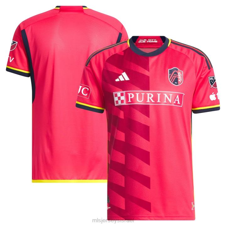 ג'רזי D66L1 MLS Jerseys גברים רחוב. louis city sc adidas red 2023 city kit חולצה אותנטית